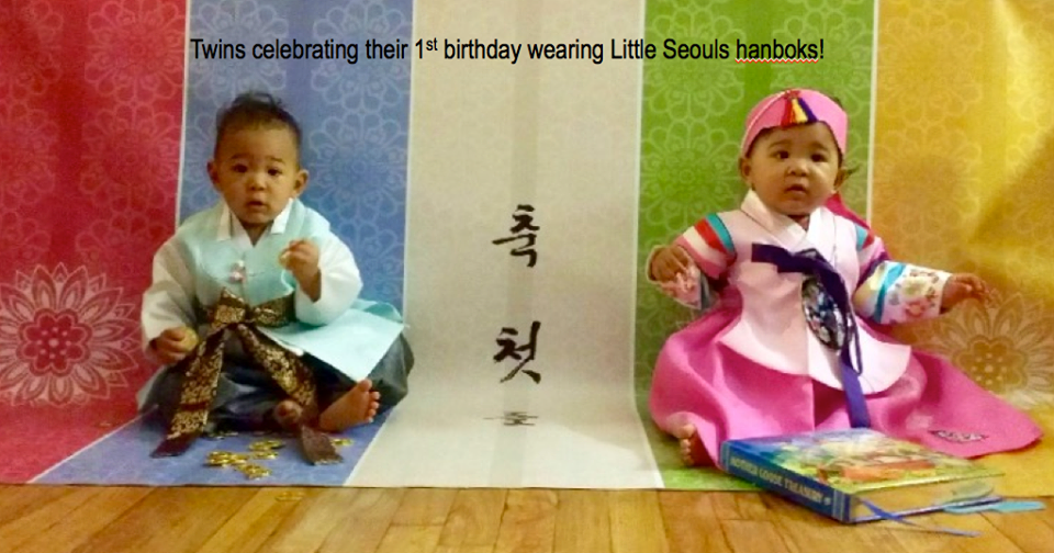 Customer Gallery: Modern Prince Dolbok & Pink Palace Hanbok