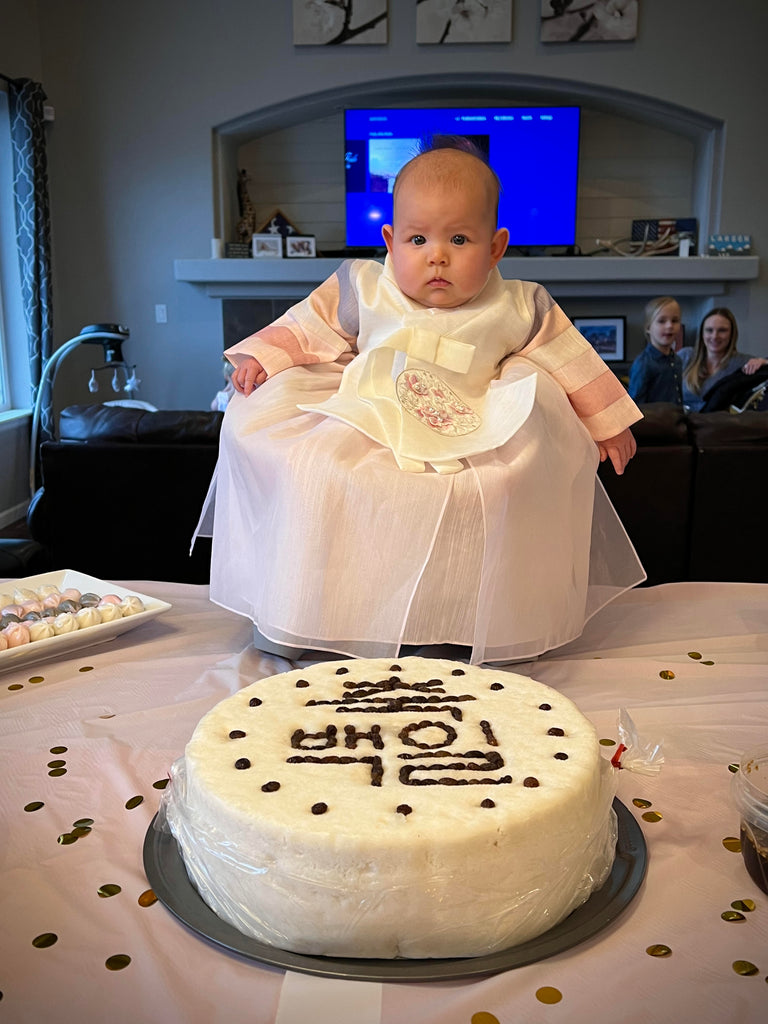 Customer Gallery: 100th Day Korean Pastel Princess Hanbok