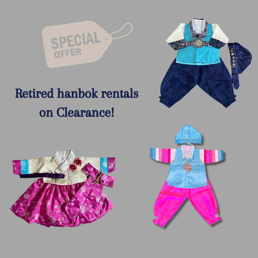 Clearance on Retired Hanbok Rentals