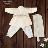 Size 1 Korean boy taupe soft color hanbok for dohl