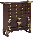 Oriental Furniture Korean Antique Style 16 Drawer Medicine Chest