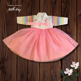 100th Day Girl Light Pink Hanbok