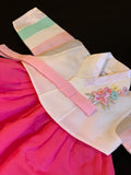 100th Day Girl Pastel and Dark Pink Hanbok