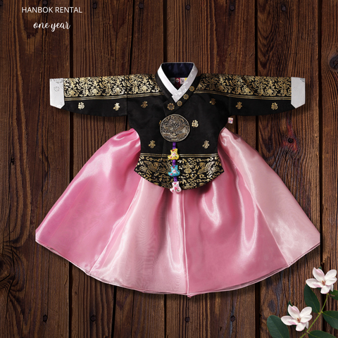 1st Birthday Girl Little Queen Hanbok