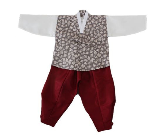 Boy's First Birthday Hanbok Fusion Style (Size 18 months)