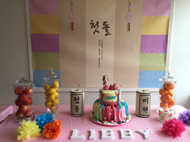 Customer Gallery: 1st Birthday Traditional Pastel Banner