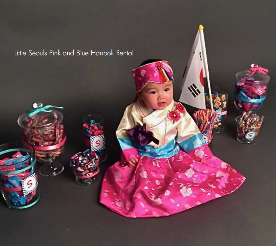 Customer Gallery: Pink and Blue Hanbok
