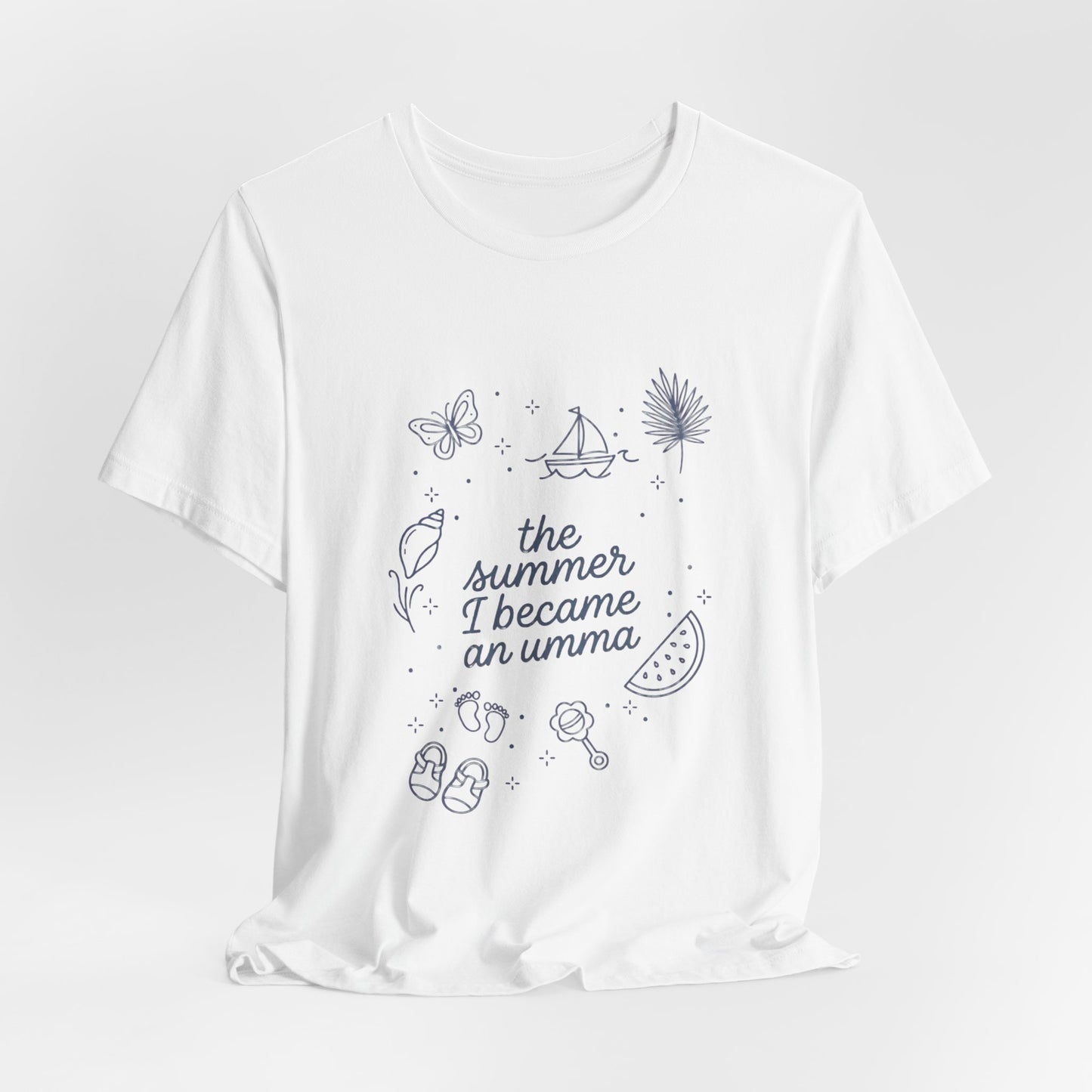 the summer I became an aunt T-Shirt | beachy typography, seashell graphics