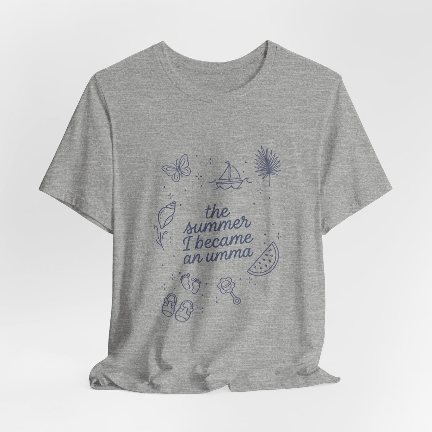 the summer I became an aunt T-Shirt | beachy typography, seashell graphics