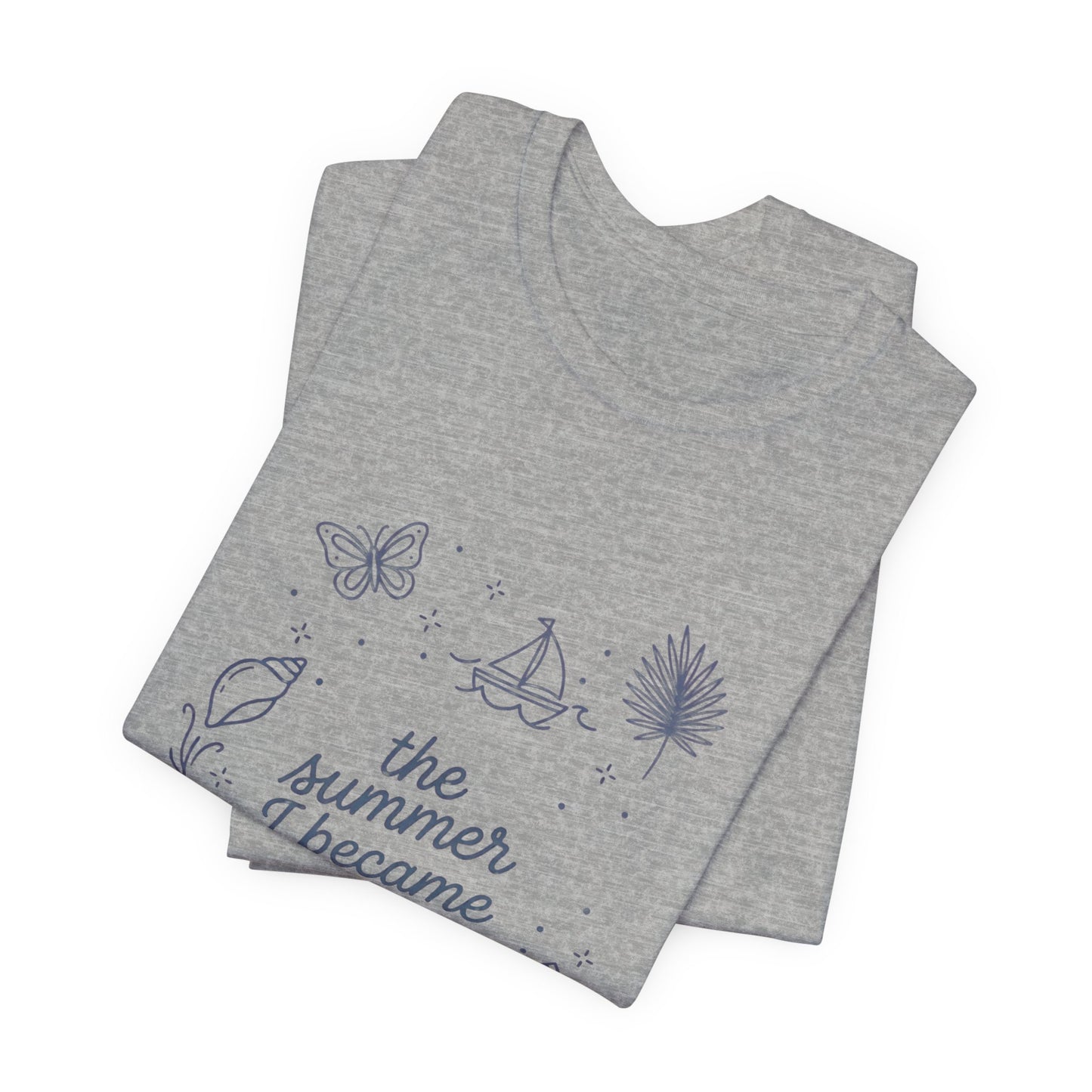 the summer I became an aunt T-Shirt | beachy typography, seashell graphics