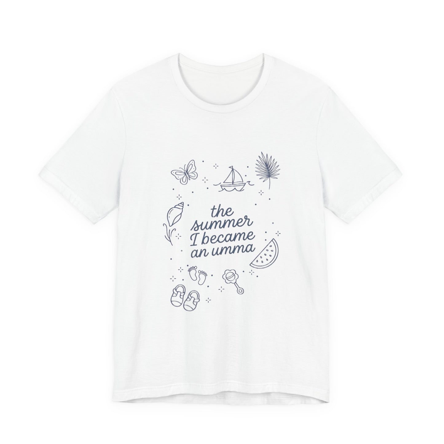 the summer I became an aunt T-Shirt | beachy typography, seashell graphics