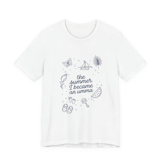 the summer I became an aunt T-Shirt | beachy typography, seashell graphics