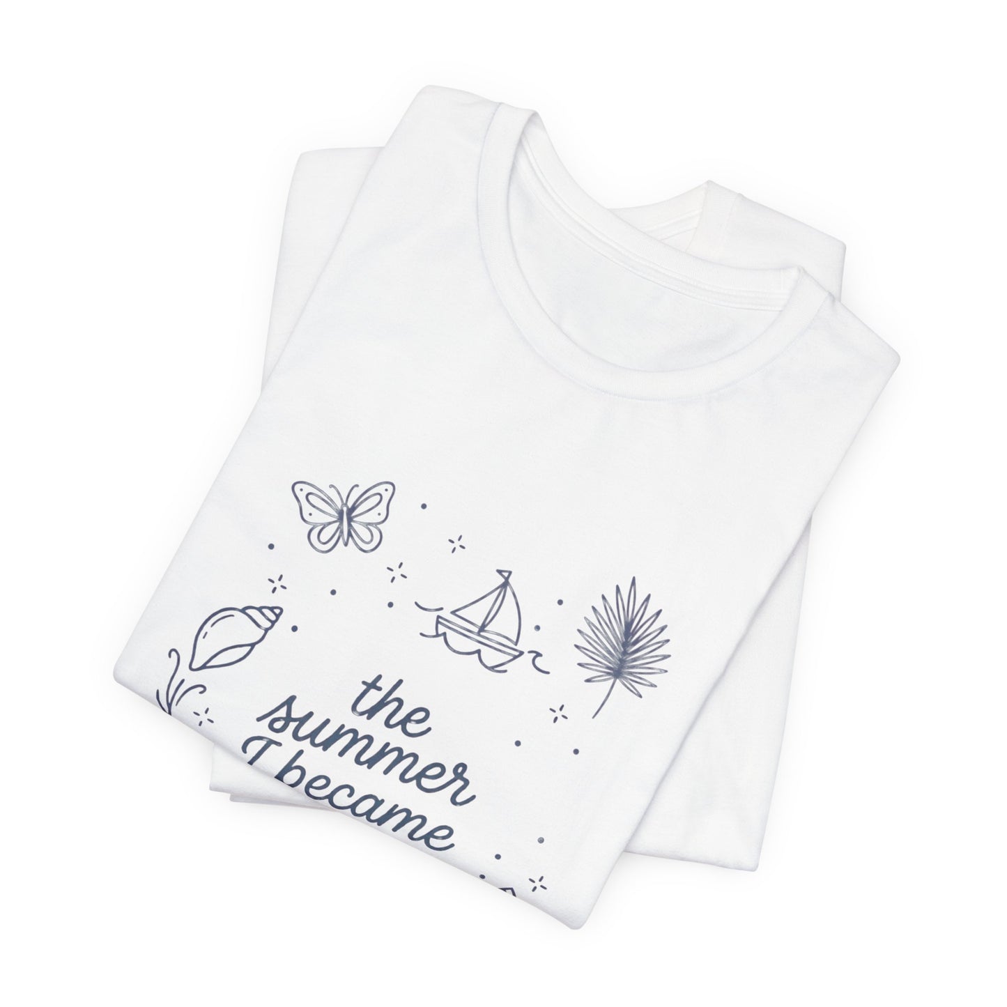 the summer I became an aunt T-Shirt | beachy typography, seashell graphics