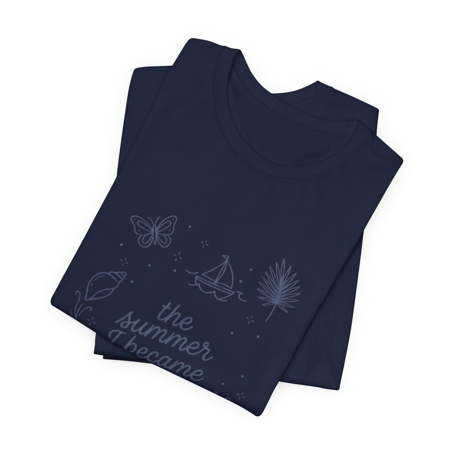 the summer I became an aunt T-Shirt | beachy typography, seashell graphics