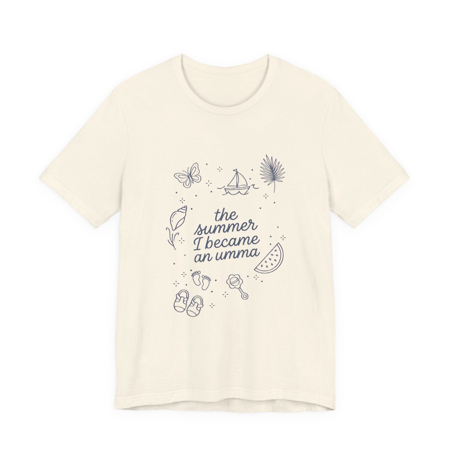 the summer I became an aunt T-Shirt | beachy typography, seashell graphics