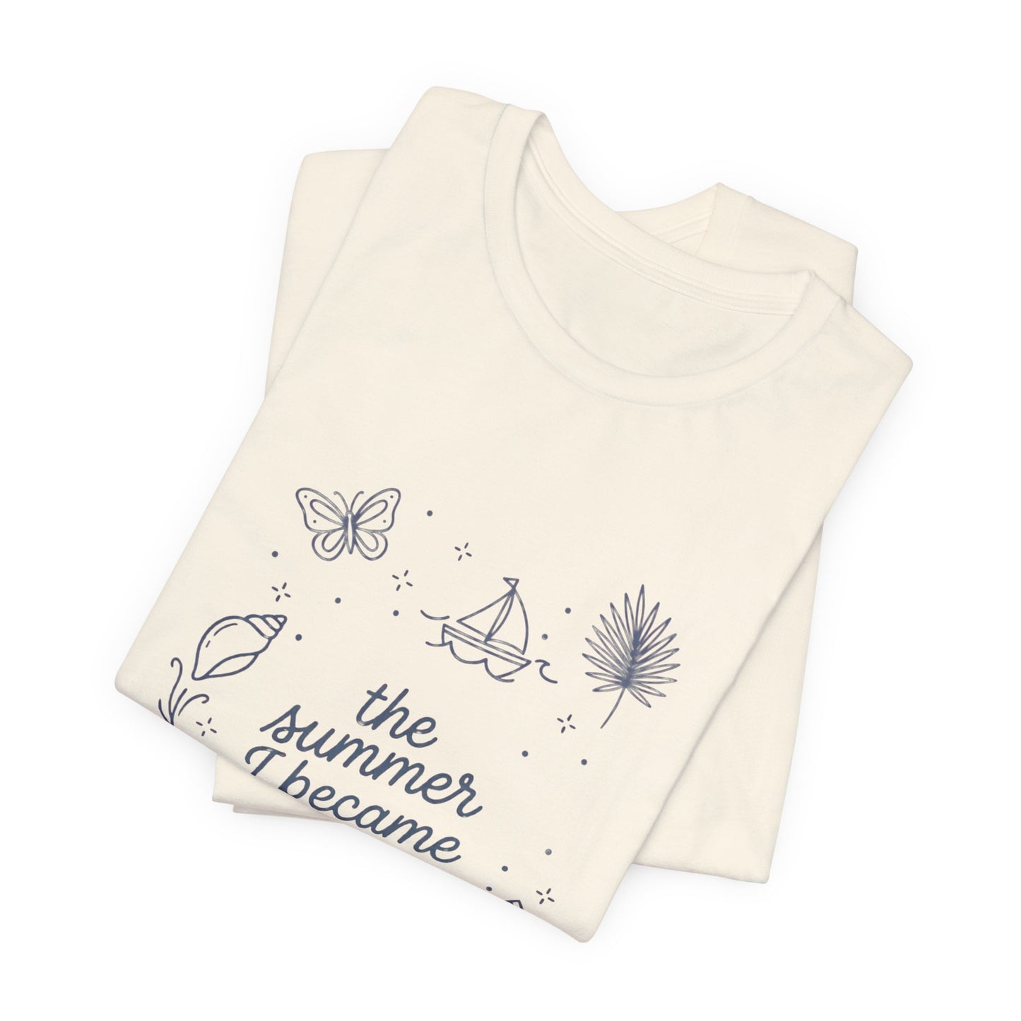 the summer I became an aunt T-Shirt | beachy typography, seashell graphics
