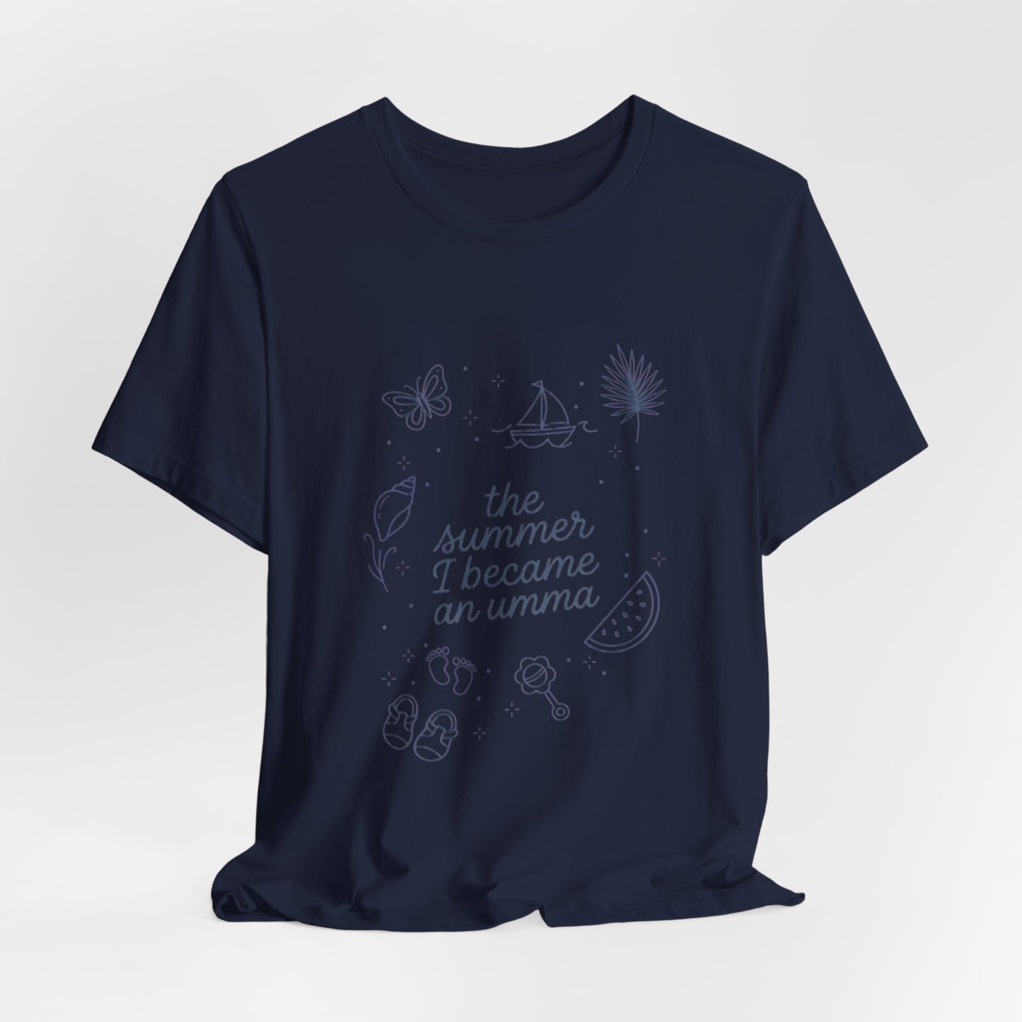 the summer I became an aunt T-Shirt | beachy typography, seashell graphics