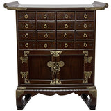 Oriental Furniture Korean Antique Style 16 Drawer Medicine Chest